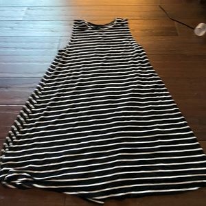 Stripped tank top dress